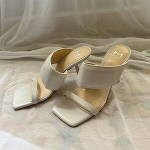 Marc Fisher Deann white heels